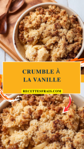 Crumble à la vanille