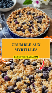 Crumble aux myrtilles