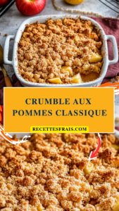 Crumble aux pommes classique