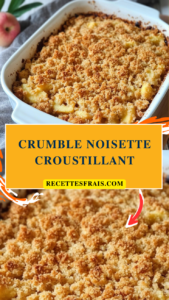 Crumble noisette croustillant