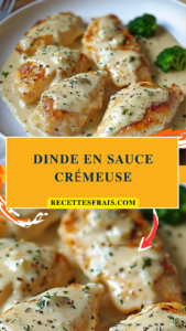 Dinde en sauce crémeuse