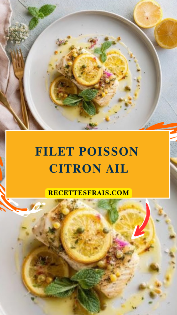 Filet poisson citron ail