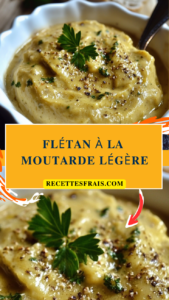 Flétan à la moutarde légère