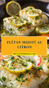 Flétan mijoté au citron