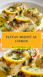Flétan mijoté au citron