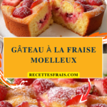 Gâteau à la fraise moelleux