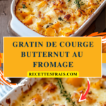 Gratin de courge butternut au fromage