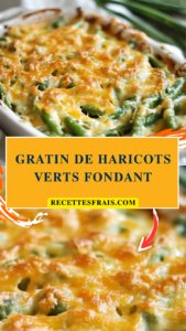 Gratin de haricots verts fondant