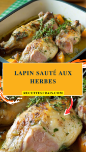 Lapin sauté aux herbes