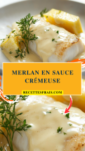 Merlan en sauce crémeuse