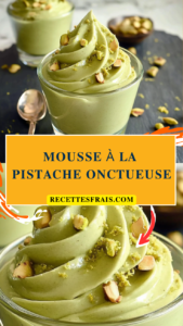 Mousse à la pistache onctueuse