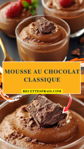 Mousse au chocolat classique