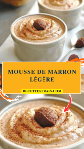 Mousse de marron légère