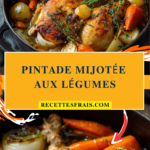 Pintade mijotée aux légumes