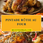 Pintade rôtie au four