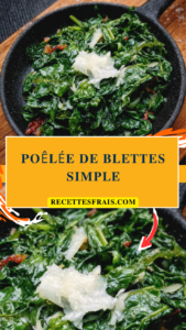 Poêlée de blettes simple