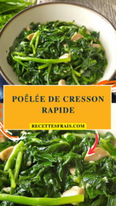 Poêlée de cresson rapide