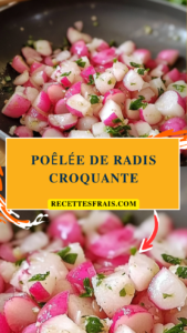 Poêlée de radis croquante