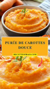 Purée de carottes douce