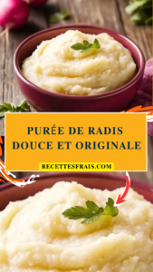 Purée de radis douce et originale