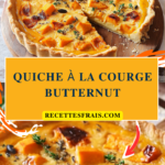Quiche à la courge butternut
