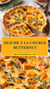 Quiche à la courge butternut