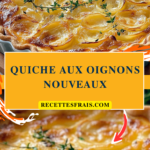 Quiche aux oignons nouveaux