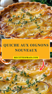 Quiche aux oignons nouveaux