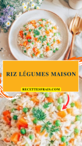Riz légumes maison