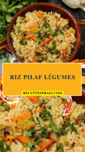 Riz pilaf légumes