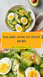Salade avocat œufs durs