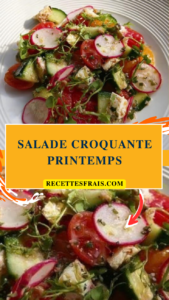 Salade croquante printemps