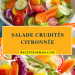 Salade crudités citronnée