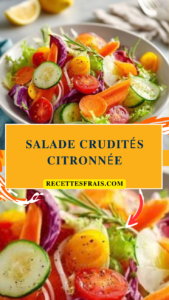 Salade crudités citronnée