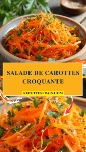 Salade de carottes croquante