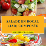 Salade en bocal (jar) composée