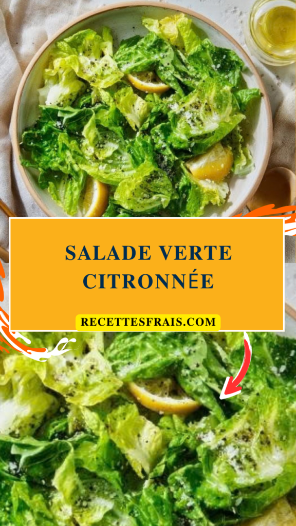 Salade verte citronnée