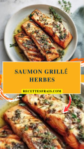Saumon grillé herbes