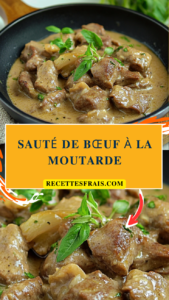 Sauté de bœuf à la moutarde