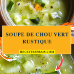 Soupe de chou vert rustique