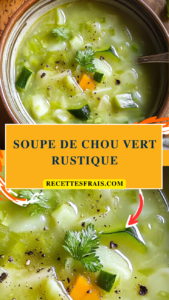 Soupe de chou vert rustique
