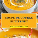 Soupe de courge butternut