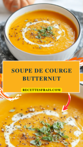 Soupe de courge butternut