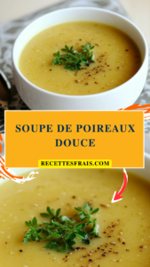 Soupe de poireaux douce