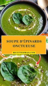 Soupe d’épinards onctueuse