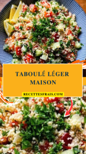Taboulé léger maison