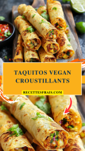 Taquitos vegan croustillants
