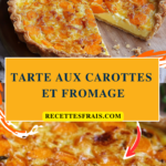 Tarte aux carottes et fromage