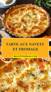 Tarte aux navets et fromage
