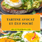 Tartine avocat et œuf poché